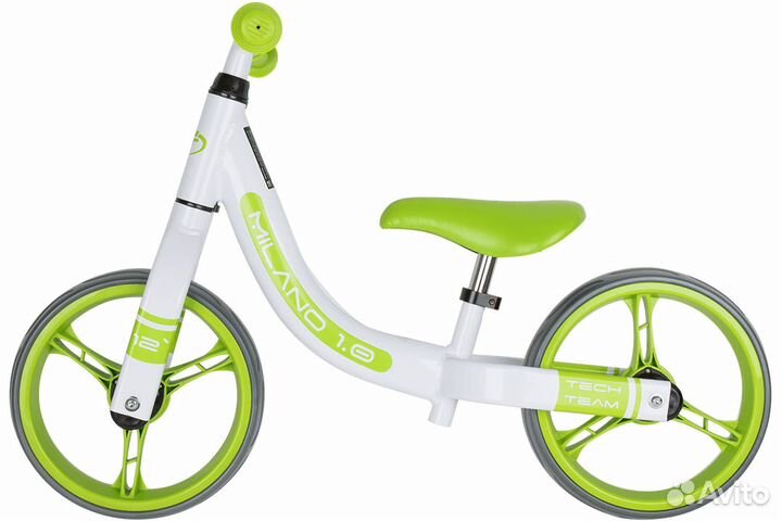 Детский беговел TechTeam Milano 1.0 Зелёный