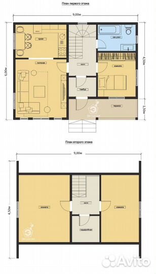 Каркасный дом 6х9м