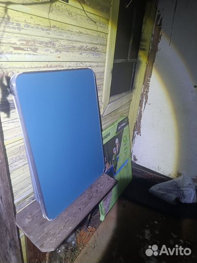 Стол складной туристический синий