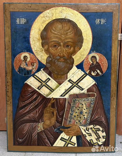 Храмовая Икона Николай Чудотворец Очень Красивый