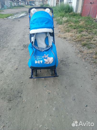 Санки коляска nika