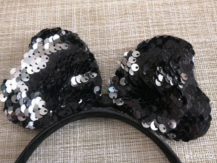 Ободок для девочки с пайетками