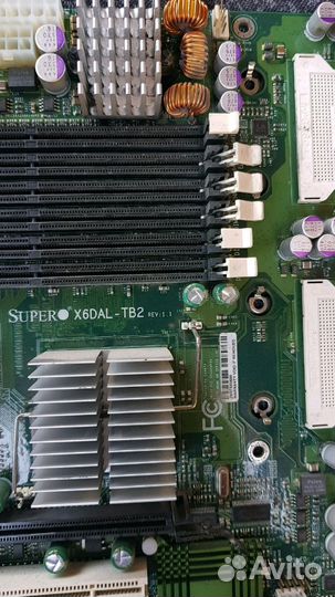 Серверная материнка Supermicro x6dal-BT2