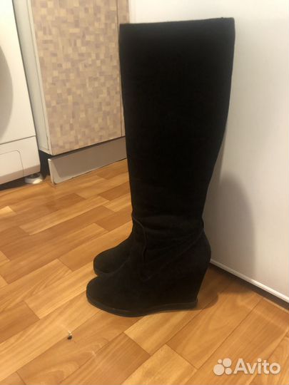 Сапоги зимние замшевые corso coma