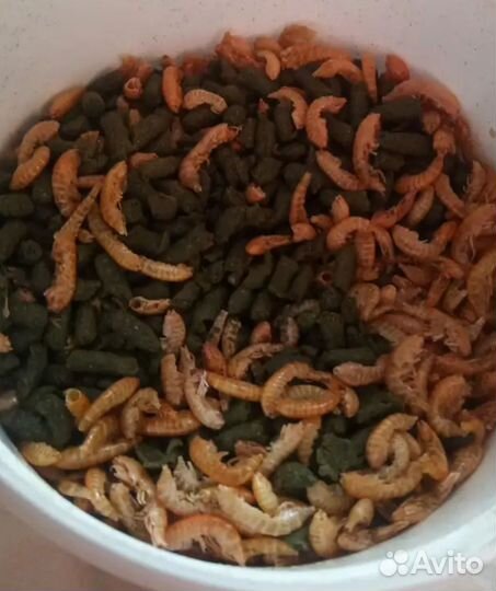 Корм для черепах (гаммарус+гранулы)