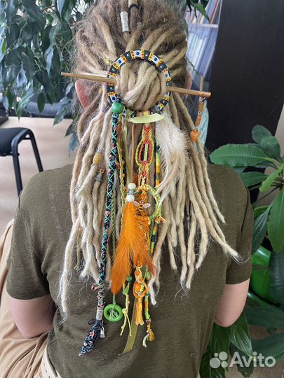 Заколка для дред и косичек