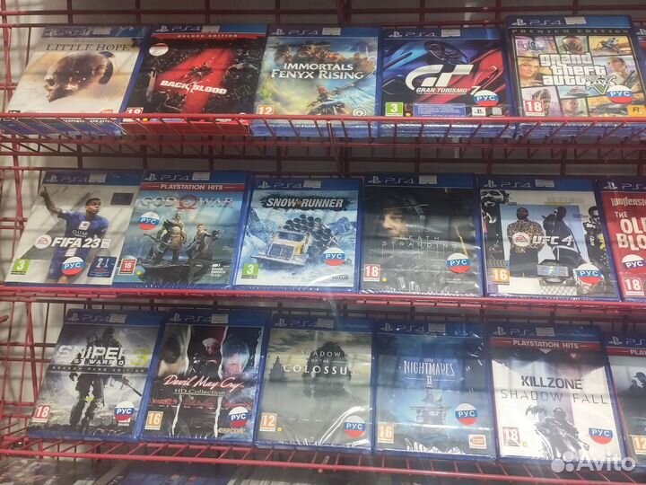 Диски игры для ps4