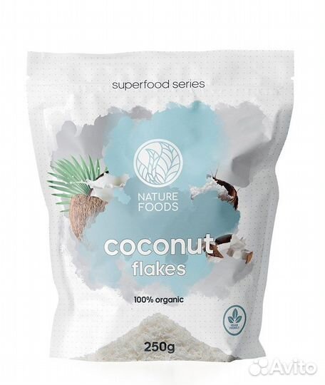 Nature Foods Coconut Flakes (250гр)