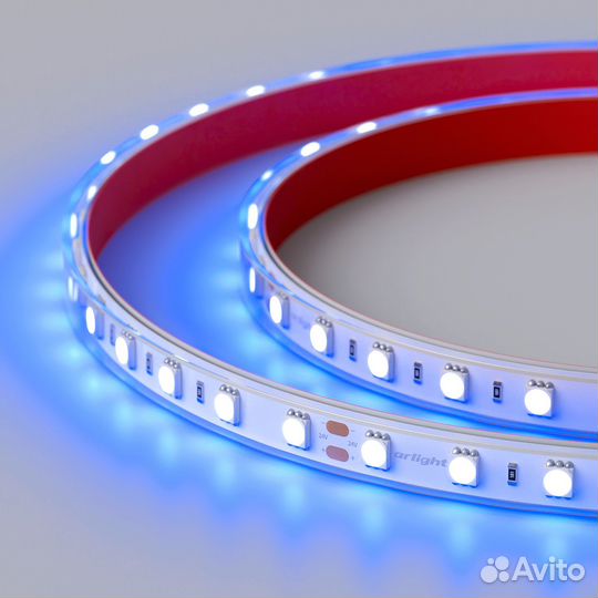 Светодиодная влагозащищенная лента Arlight 14,4W/m 60LED/m 5060SMD синий 5M 036171