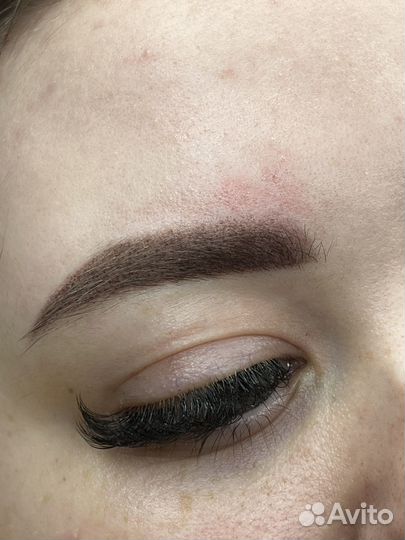 Перманент бровей модель
