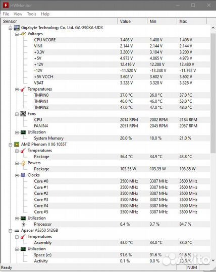 Плата с процессором am3 6 ядер +16gb+gtx760
