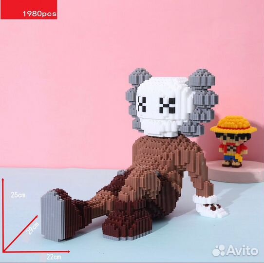 3D/3Д конструктор kaws Lego/Лего