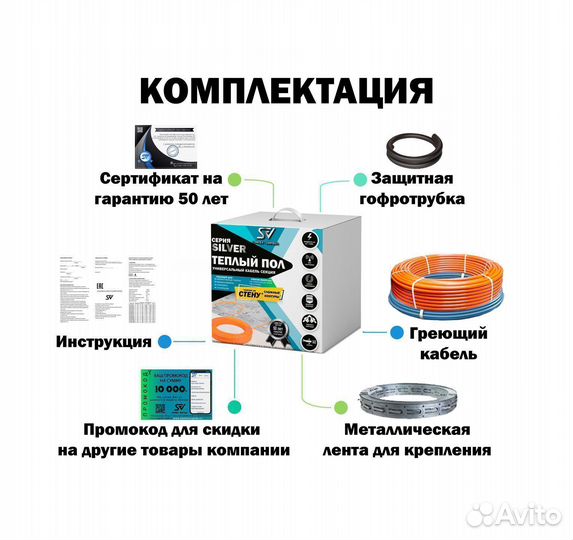 Теплый пол 450 вт / 32,1 П.М