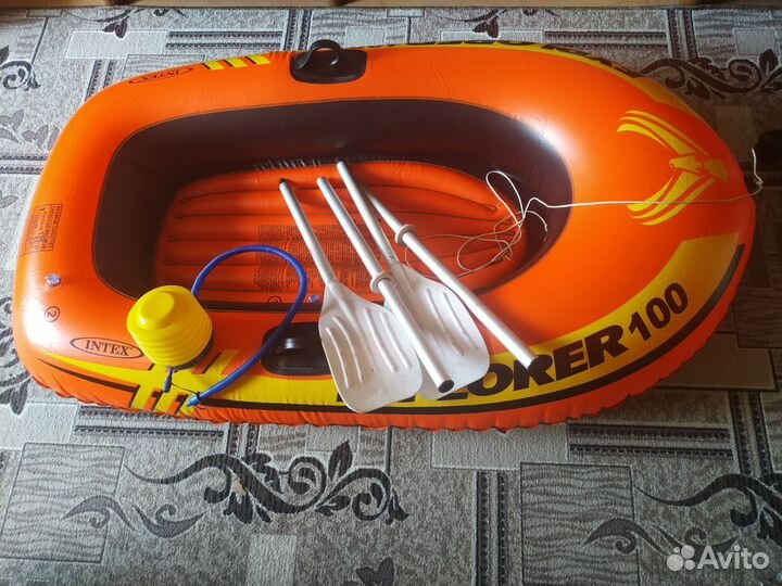 Надувная лодка 150 см с веслами