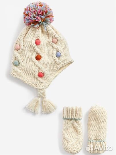 Шапка и варежки next 1-2 г