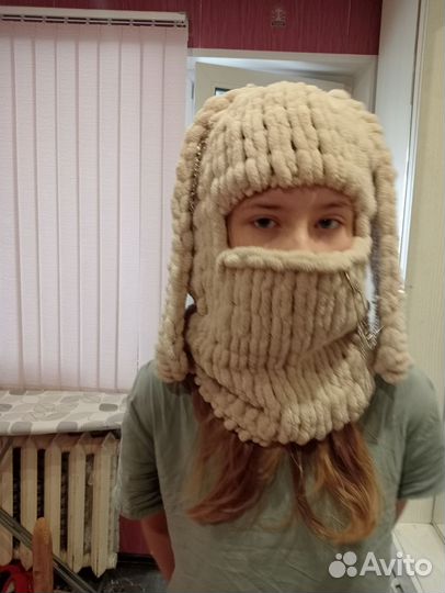 Балаклава из пряжи