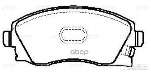 CKG-29 Колодки тормозные дисковые перед G