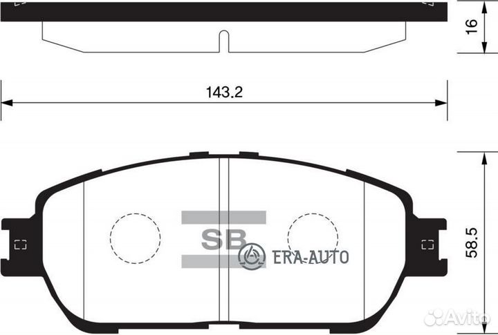 Sangsin brake SP1372 Колодки торм.пер