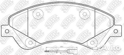 Тормозные колодки передние Ford Transit VII 2006