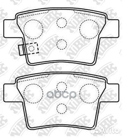 Колодки тормозные дисковые задние NiBK PN0501 Я