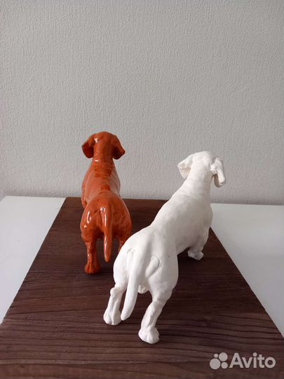 Статуэтка такса керамика ручной работы