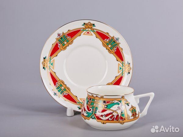 Чашка с блюдцем ифз Билибина, Сказочные птицы-1, 1