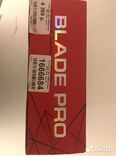 Игровая клавиатура zet gaming blade pro kailh RED