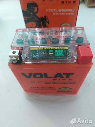 Аккумулятор volat (7 Ah, 12 V) YTX7L-BS(iGEL)