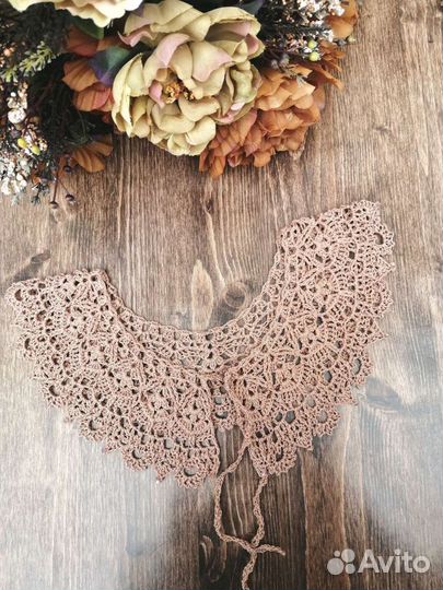 Воротничок вязаный крючком