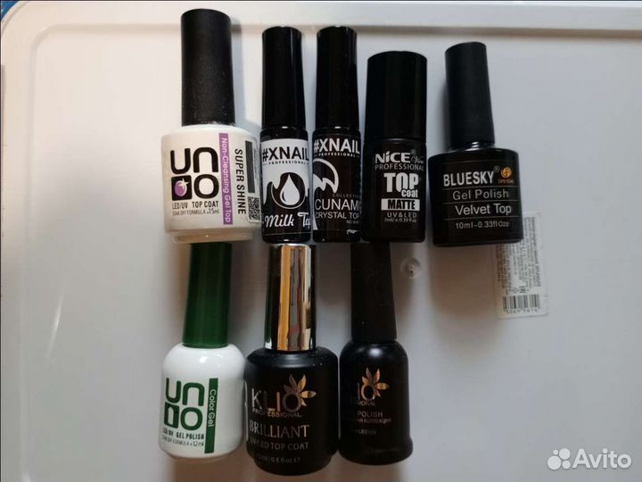 Гель, база, топ, полигель и др для маникюра
