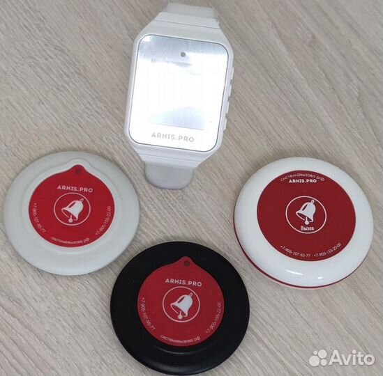 Беспроводная система/кнопка вызова персонала часы