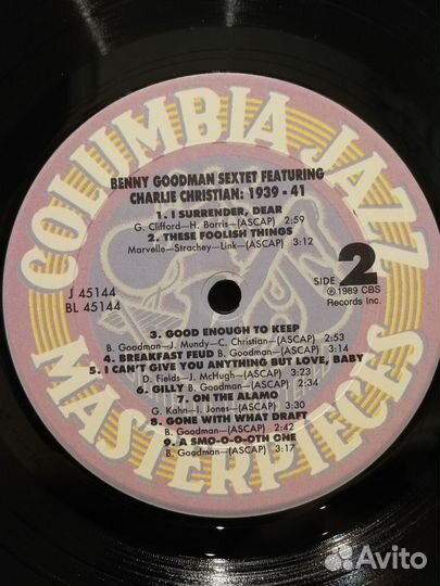 Пластинка Benny Goodman / Charlie Christian / Jazz