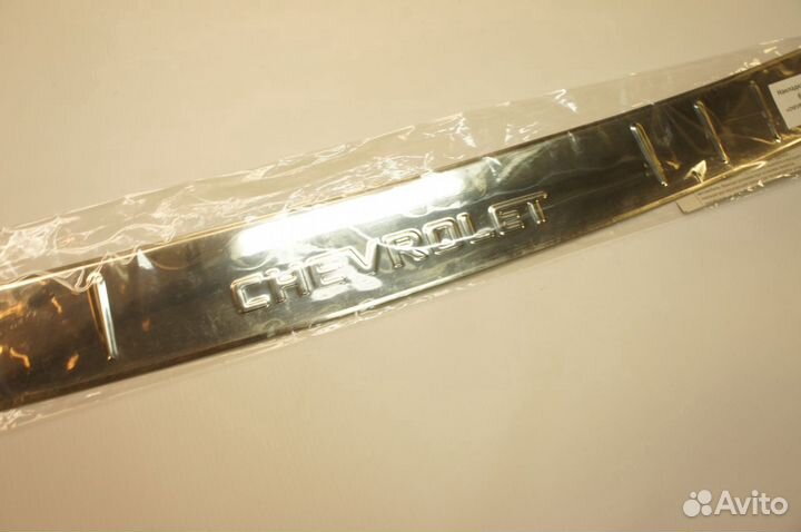 Накладка на бампер Шевроле Лачетти седан