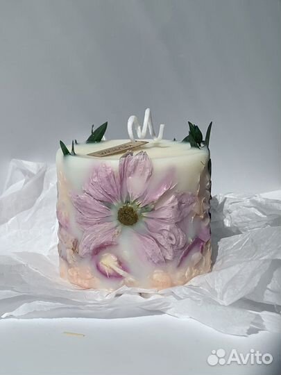 Ботанические свечи, свечи с цветами