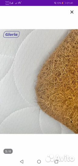 Матрас в кроватку для новорождённых 120х60