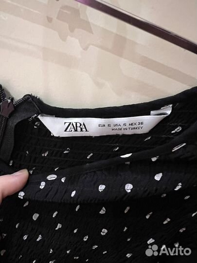 Блузка zara черная S