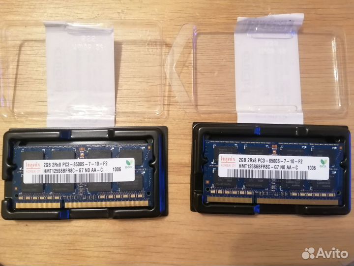 Оперативная память ddr3 2gb 1066MHz для ноутбука