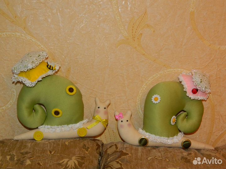 Игрушка ручной работы. Улитка тильда
