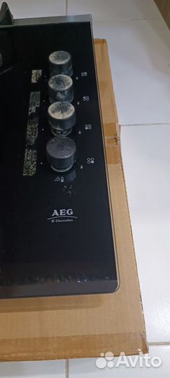 Газовая варочная панель AEG. Стекло. Италия. Б/У