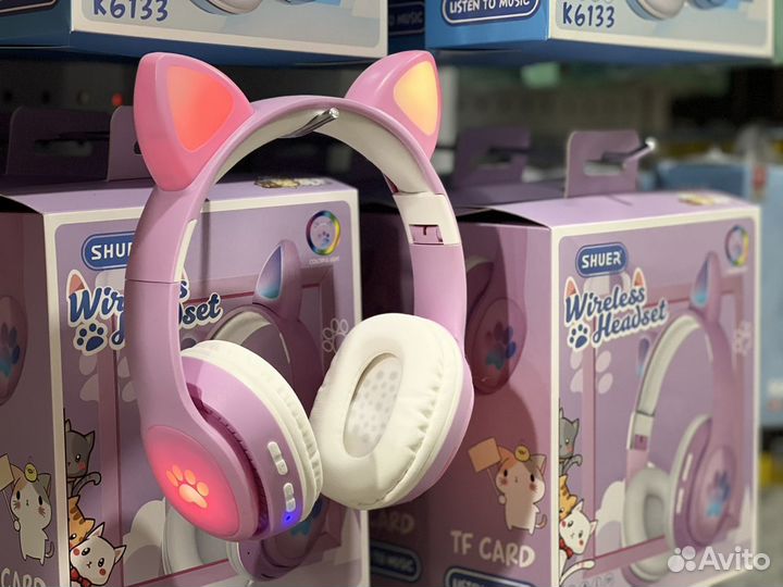 Наушники с кошачьими ушками