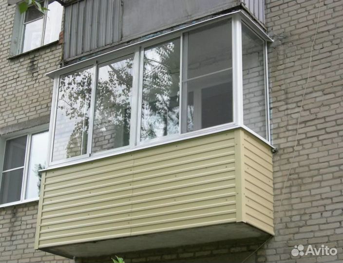 Остекление алюминиевое с расширением