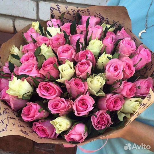 Цветы розы букет