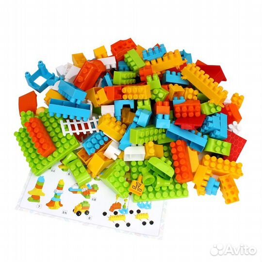 Конструктор из 170 элементов в коробке