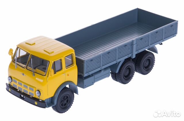 Маз-514 бортовой (1969), желтый / серый