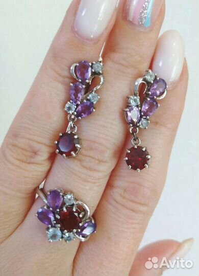 Серьги серебро