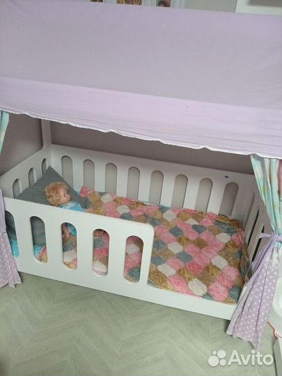 Кровать Домик с дефектом