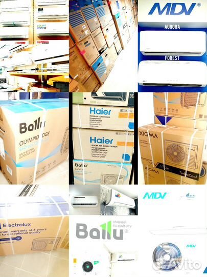 Сплит-системы новые с (доп) установкой