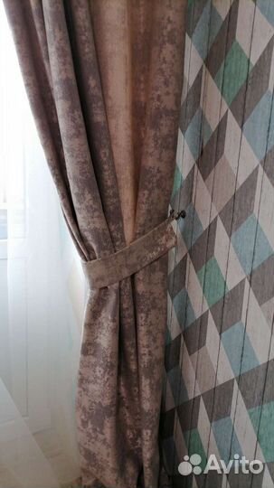 Шторы готовые мрамор