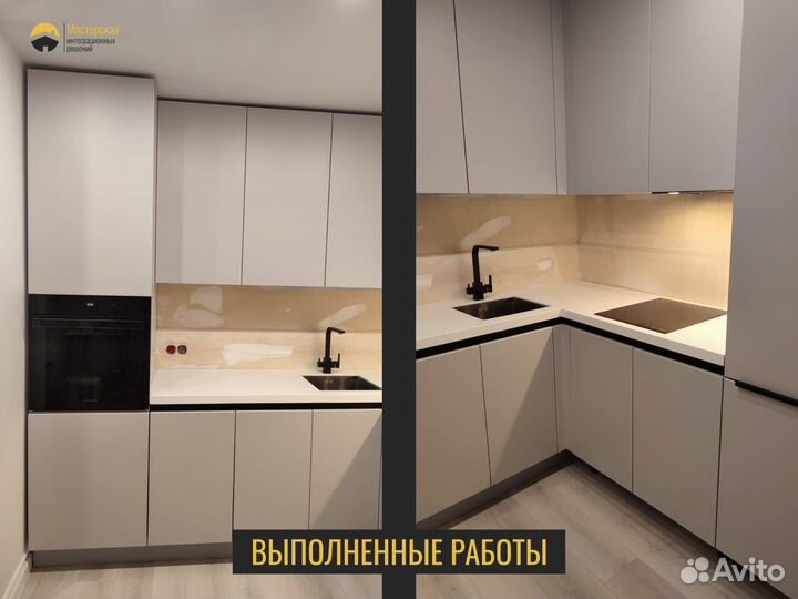 Столешница из камня с установкой