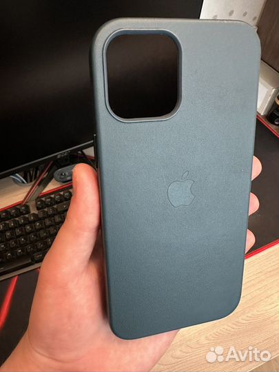 Чехол кожа на iPhone 12 Pro Max MagSafe